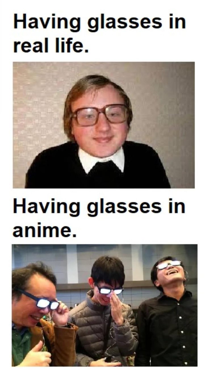 Holup, Glinting Anime Glasses...! - The UnFun